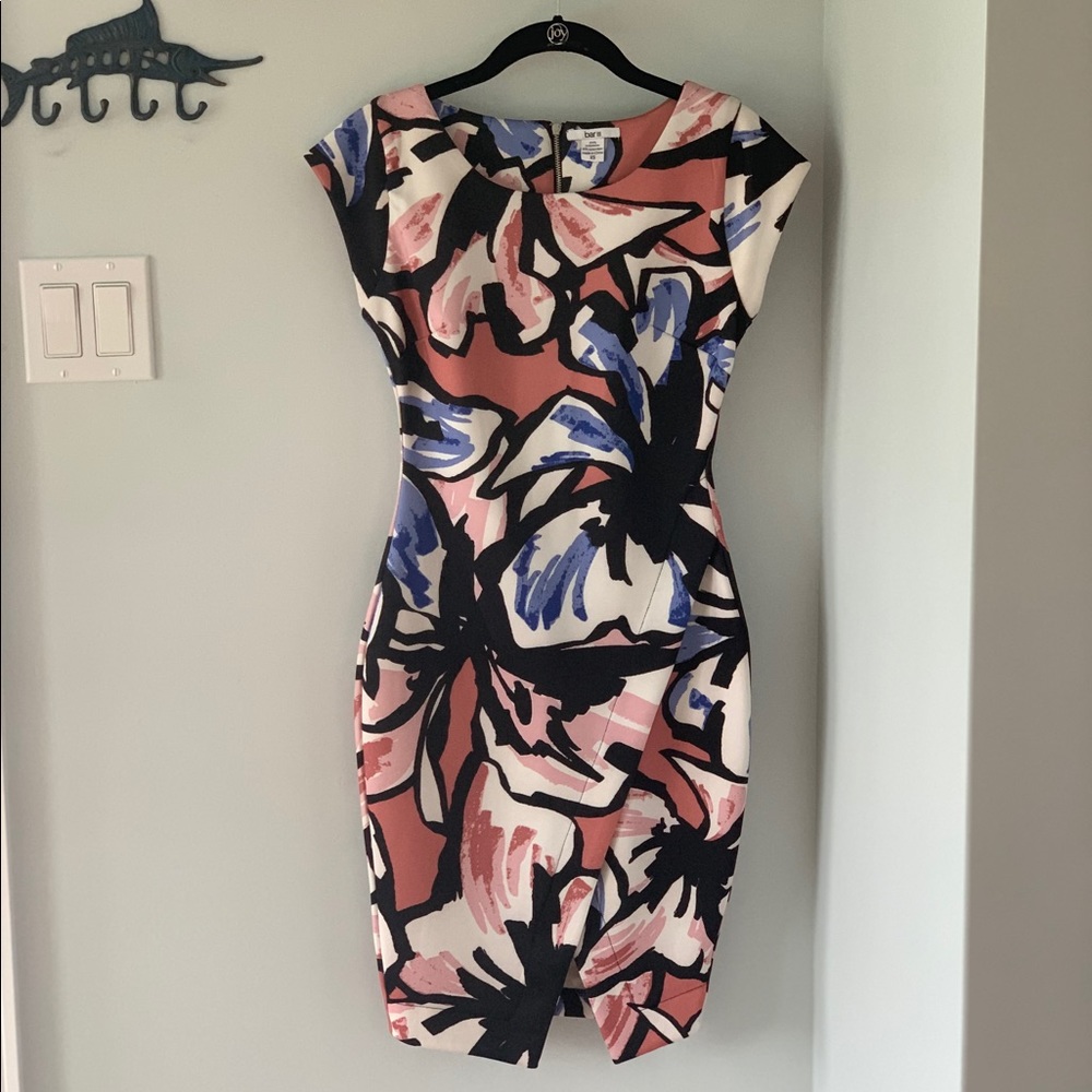 Bar III Floral Printed Sheath Dress